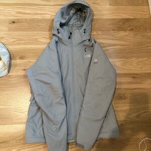northface summit series womens grey ski coat